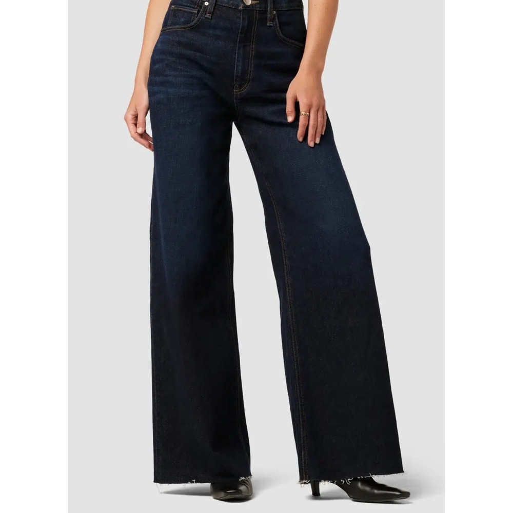 Hudson Women's James High Rise Wide Leg Jeans size 25 NWT Abyss